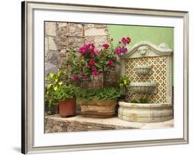 Hotel Courtyard, Guanajuato, Mexico-Merrill Images-Framed Photographic Print