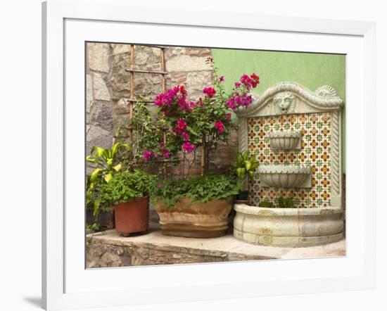 Hotel Courtyard, Guanajuato, Mexico-Merrill Images-Framed Photographic Print