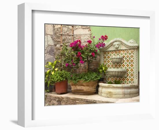 Hotel Courtyard, Guanajuato, Mexico-Merrill Images-Framed Photographic Print