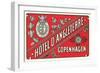 Hotel d'Angleterre Trunk Label-null-Framed Art Print