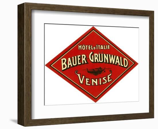 Hotel d'Italie, Bauer- Grunwald, Venise-null-Framed Giclee Print