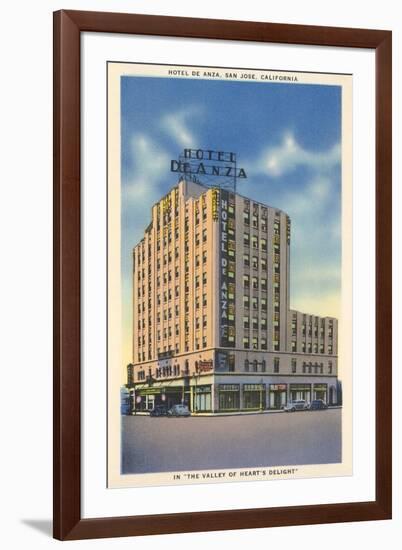 Hotel De Anza, San Jose-null-Framed Art Print