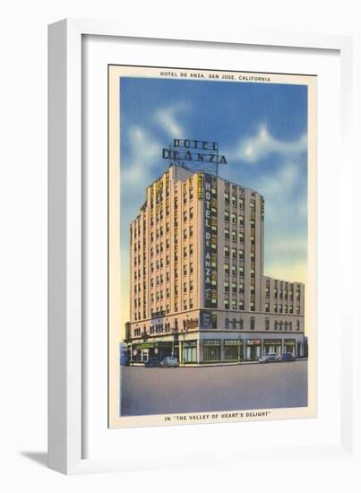 Hotel De Anza, San Jose-null-Framed Art Print