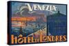 Hotel De Londres, Venice Italy-null-Stretched Canvas