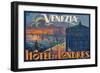 Hotel De Londres, Venice Italy-null-Framed Art Print