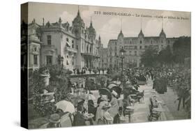 Hotel de Paris Monte-Carlo in Monte Carlo, Monaco, France. Postcard Sent in 1913-French Photographer-Stretched Canvas