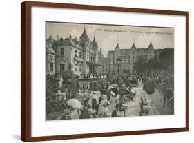 Hotel de Paris Monte-Carlo in Monte Carlo, Monaco, France. Postcard Sent in 1913-French Photographer-Framed Giclee Print