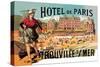 Hotel de Paris: Trouville-sur-Mer, c.1885-Théophile Alexandre Steinlen-Stretched Canvas