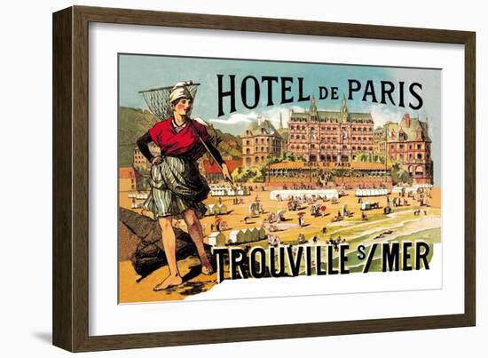 Hotel de Paris: Trouville-sur-Mer, c.1885-Théophile Alexandre Steinlen-Framed Art Print