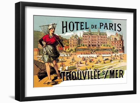 Hotel de Paris: Trouville-sur-Mer, c.1885-Théophile Alexandre Steinlen-Framed Art Print