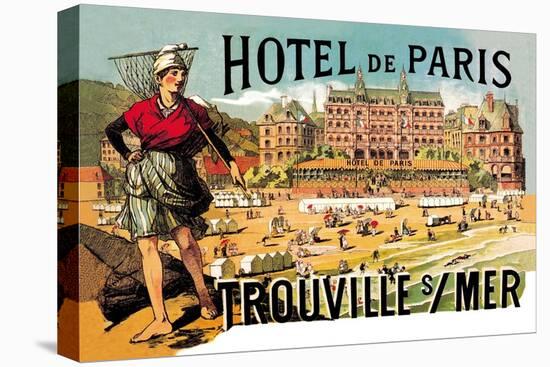 Hotel de Paris: Trouville-sur-Mer, c.1885-Théophile Alexandre Steinlen-Stretched Canvas