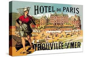 Hotel de Paris: Trouville-sur-Mer, c.1885-Théophile Alexandre Steinlen-Stretched Canvas