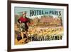 Hotel de Paris: Trouville-sur-Mer, c.1885-Théophile Alexandre Steinlen-Framed Art Print