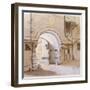 Hotel De Saint-Aignan, Rue Du Temple, Paris (Pencil & W/C on Paper)-French School-Framed Giclee Print