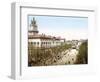 Hotel De Ville D' Avignon and Place De L'Horloge, Pub. 1900-null-Framed Giclee Print