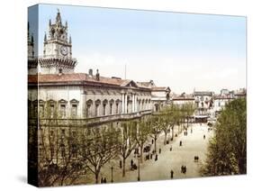 Hotel De Ville D' Avignon and Place De L'Horloge, Pub. 1900-null-Stretched Canvas