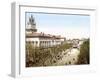 Hotel De Ville D' Avignon and Place De L'Horloge, Pub. 1900-null-Framed Giclee Print