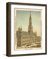 Hotel De Ville, Grand Place, Brussels-null-Framed Giclee Print