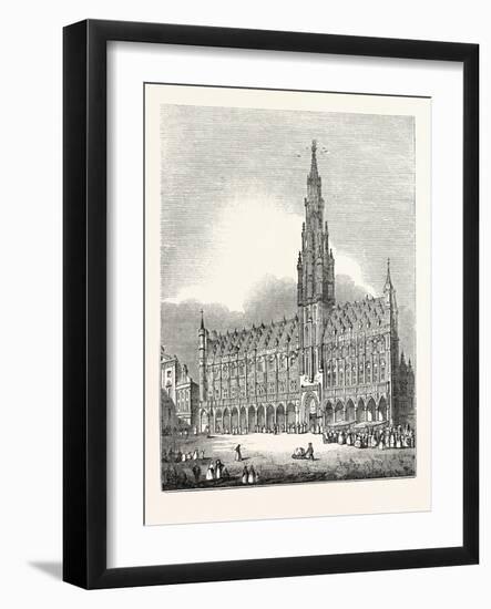 Hotel De Ville of Brussels-null-Framed Giclee Print