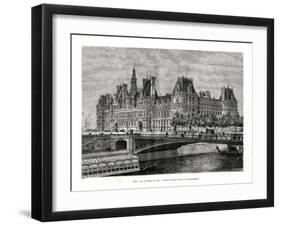 Hotel De Ville, Paris, France, 1886-Hildibrand-Framed Giclee Print