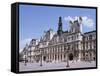 Hotel De Ville, Paris, France-Hans Peter Merten-Framed Stretched Canvas