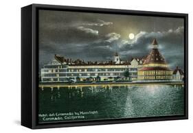 Hotel del Coronado by Moonlight, San Diego, California-null-Framed Stretched Canvas