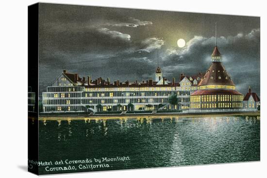 Hotel del Coronado by Moonlight, San Diego, California-null-Stretched Canvas