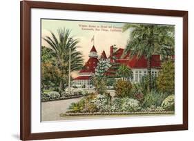 Hotel del Coronado in Winter, San Diego, California-null-Framed Premium Giclee Print