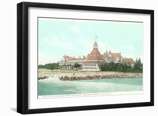 Hotel del Coronado, San Diego, California-null-Framed Art Print