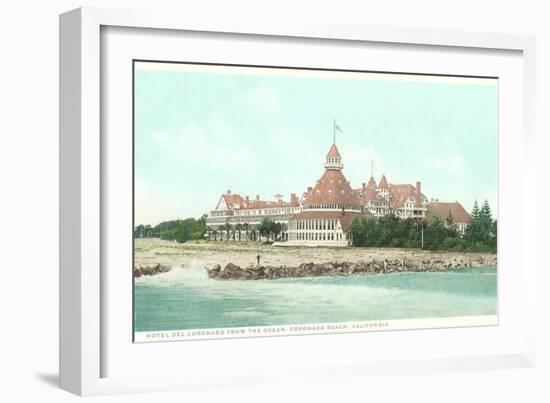 Hotel del Coronado, San Diego, California-null-Framed Art Print