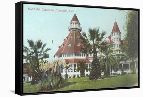 Hotel Del Coronado, San Diego, California-null-Framed Stretched Canvas