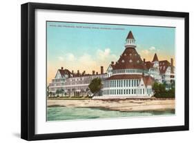 Hotel del Coronado, San Diego, California-null-Framed Art Print