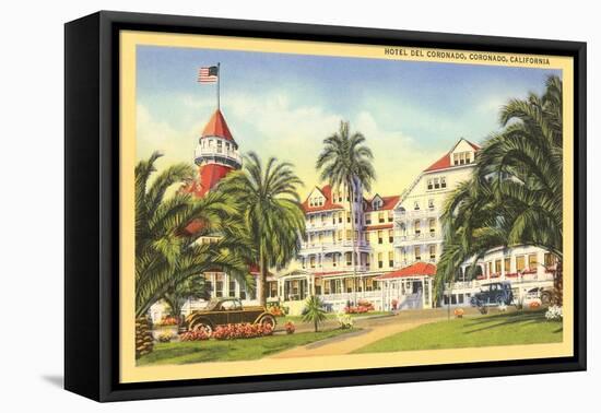 Hotel del Coronado, San Diego, California-null-Framed Stretched Canvas