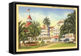 Hotel del Coronado, San Diego, California-null-Framed Stretched Canvas