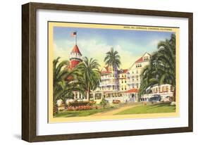 Hotel del Coronado, San Diego, California-null-Framed Art Print