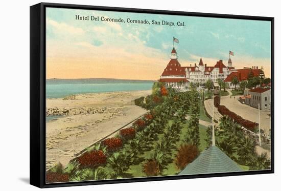 Hotel del Coronado, San Diego, California-null-Framed Stretched Canvas