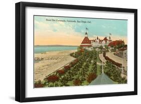 Hotel del Coronado, San Diego, California-null-Framed Art Print