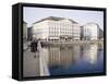 Hotel Des Bergues Beside Lake, Geneva, Switzerland-Richard Ashworth-Framed Stretched Canvas