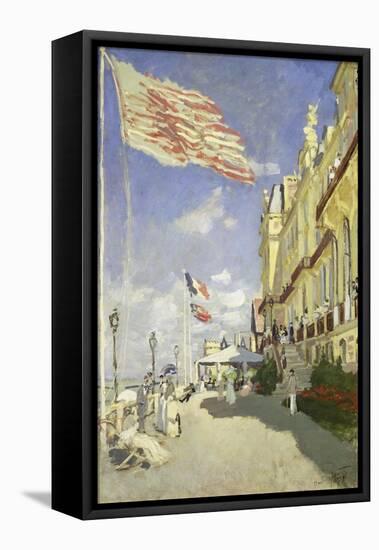 Hotel Des Roches Noires in Trouville, 1870-Claude Monet-Framed Stretched Canvas