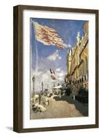 Hotel Des Roches-Noires in Trouville-Claude Monet-Framed Art Print