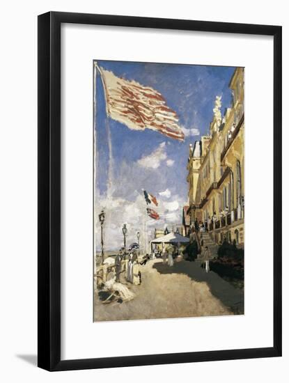 Hotel Des Roches-Noires in Trouville-Claude Monet-Framed Art Print