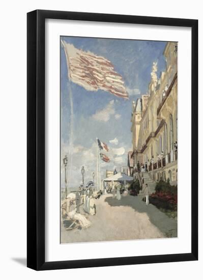 Hotel des Roches Noires, Trouville, 1870-Claude Monet-Framed Premium Giclee Print