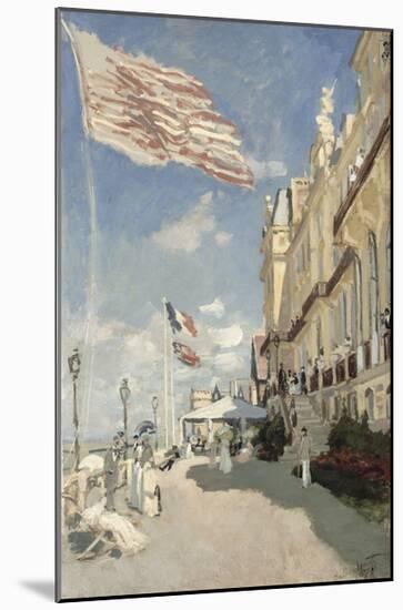 Hotel des Roches Noires, Trouville, 1870-Claude Monet-Mounted Premium Giclee Print