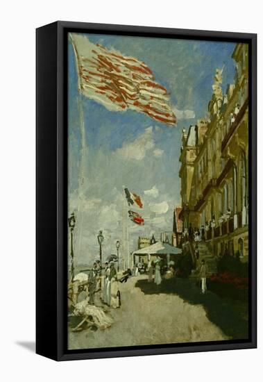 Hotel Des Roches Noires, Trouville, 1870-Claude Monet-Framed Stretched Canvas