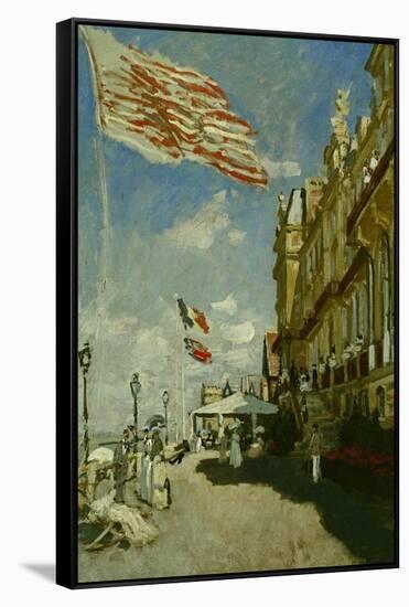 Hotel Des Roches Noires, Trouville, 1870-Claude Monet-Framed Stretched Canvas