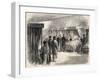 Hotel Dieu, Paris, France : Napoleon III visiting the sufferers of cholera in 1865-French School-Framed Giclee Print