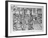 Hotel-Dieu, Paris. Nuns Feed the Living and Shroud the Dead, 1482-null-Framed Art Print