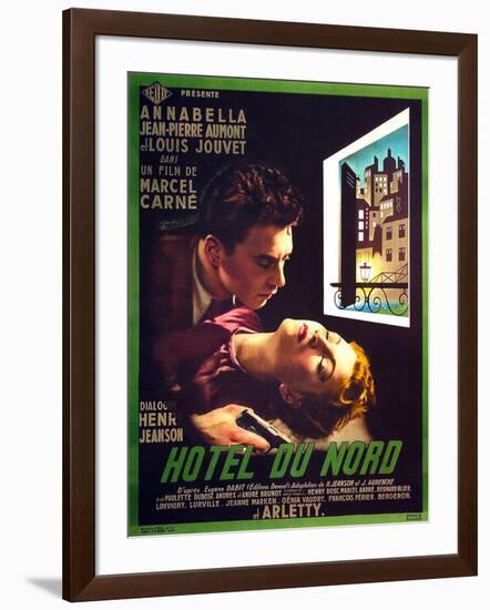 HOTEL DU NORD, French poster art, from top: Jean-Pierre Aumont, Annabella, 1938-null-Framed Art Print