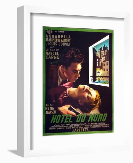 HOTEL DU NORD, French poster art, from top: Jean-Pierre Aumont, Annabella, 1938-null-Framed Art Print