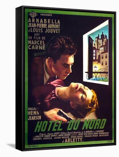 HOTEL DU NORD, French poster art, from top: Jean-Pierre Aumont, Annabella, 1938-null-Framed Stretched Canvas